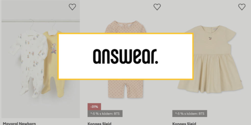 eshop pro miminka answear