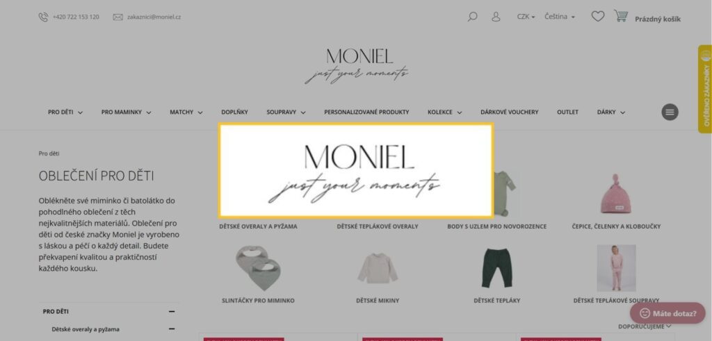 moniel obleceni online