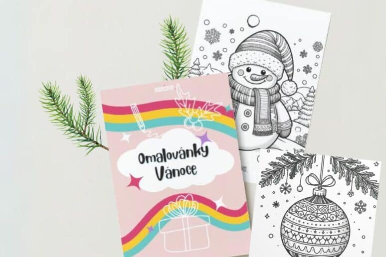 omalovanky vanoce