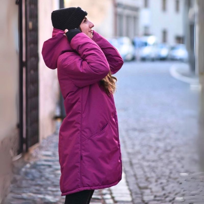 ruzova bunda pro tehotne jozanek