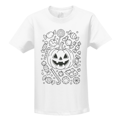 omalovanky na triko halloween