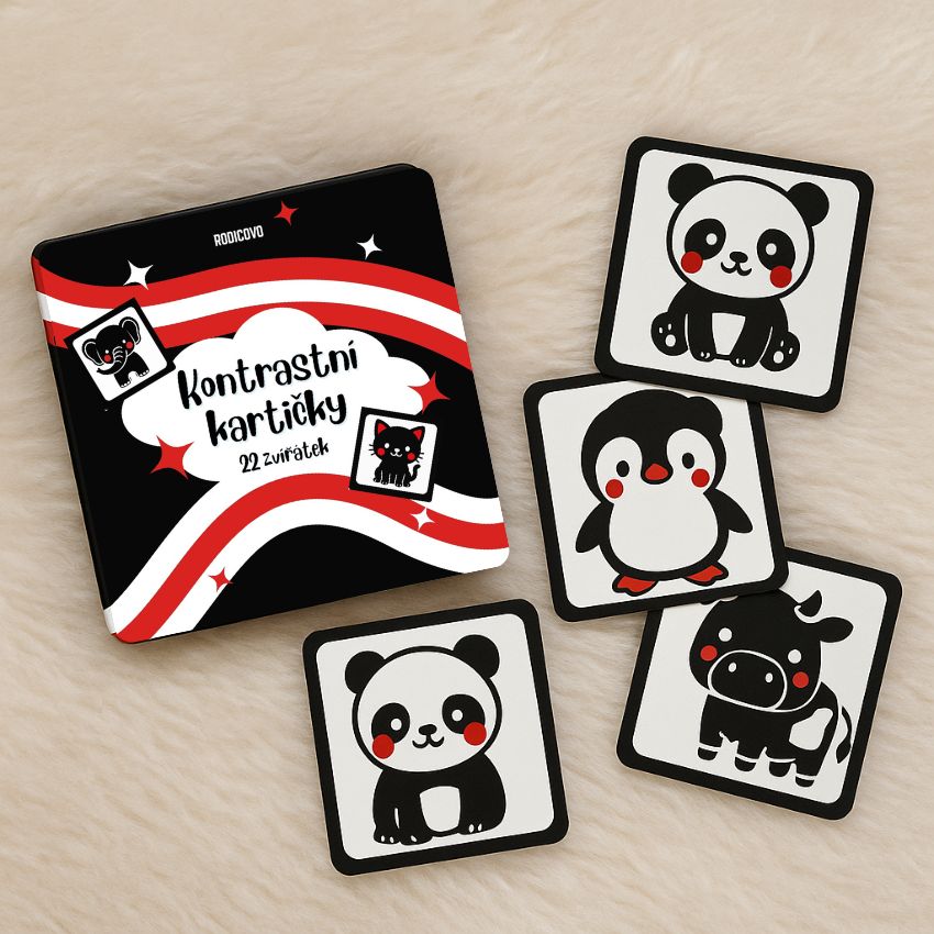 kontrastni karticky zdarma